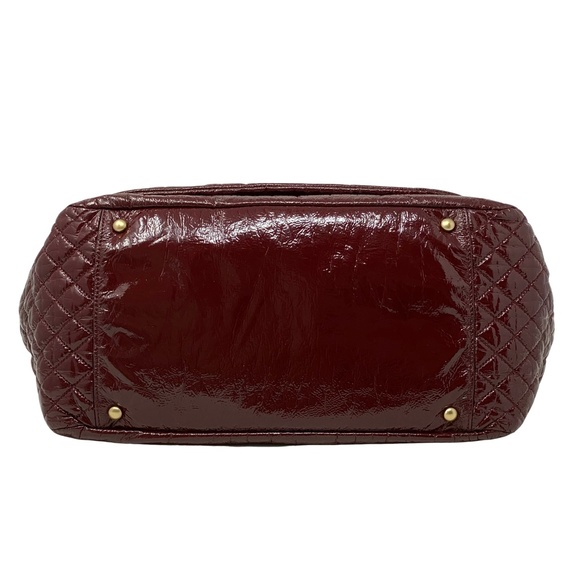 Chanel Accordion Patent Timeless Flap Bag Burgundy - Picture 7 of 12